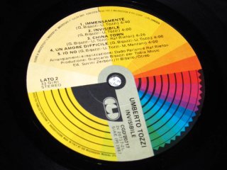 Umberto Tozzi Invisibile LP 33 giri