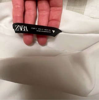 Top palabra de honor Zara blanco