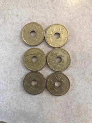 Monedas 25 Pesetas 50 unidades