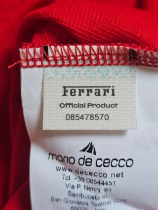 Maglia Ferrari F1 Rossa Taglia S