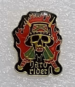 HARD RIDER , V.ge Metal Enamel Pin Badge anni 80