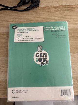 Libro 1 Bachillerato Biologia Oxford