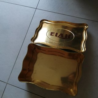 Scatola latta vintage floreale