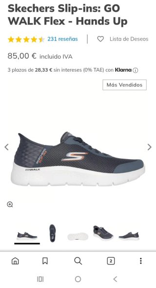 Skechers Slip-ins Gris y Blanco