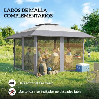 Carpa Plegable 4x4m Doble Techo