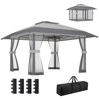 Carpa Plegable 4x4m Doble Techo