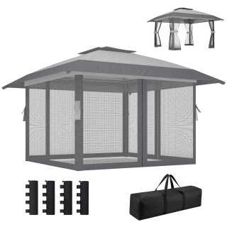 Carpa Plegable 4x4m Doble Techo