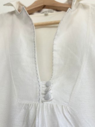 Camiseta tipo blusa de algodón Massimo Dutti
