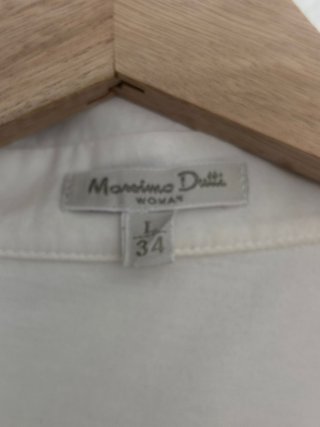Camiseta tipo blusa de algodón Massimo Dutti