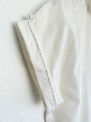 Camiseta tipo blusa de algodón Massimo Dutti
