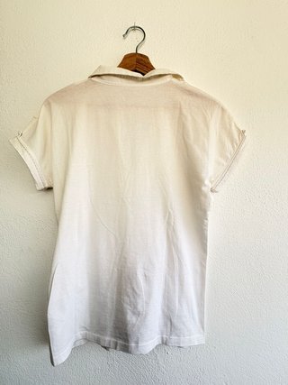 Camiseta tipo blusa de algodón Massimo Dutti