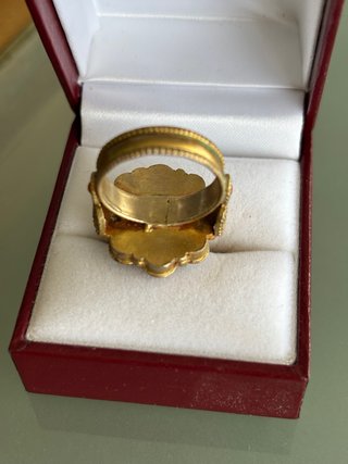 Anillo Joya Artesanal Piedras Naturales de INDIA