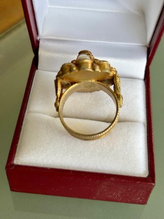 Anillo Joya Artesanal Piedras Naturales de INDIA