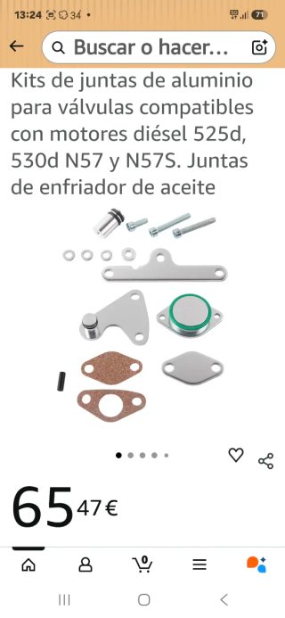 Supresor EGR BMW N47 / N47S y regalo otro igual