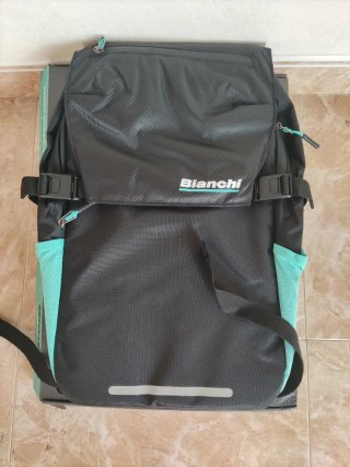 Zaino Bianchi Urban 25L Nero/Verde Acqua