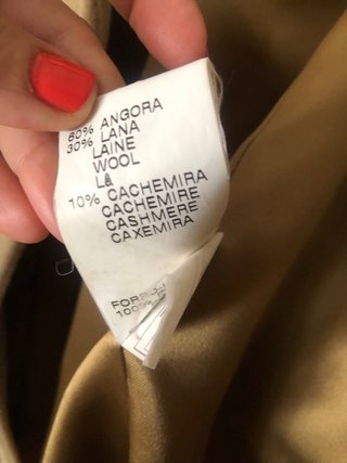 Abrigo lana, angora y cashmere T44