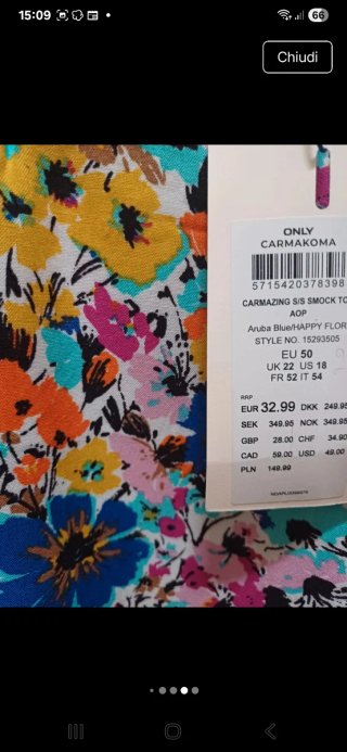 Blusa ONLY CARMAKOMA Curvy