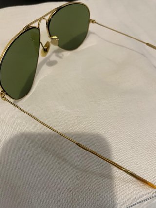 Gafas Ray-Ban Aviator Doradas Lentes Verdes