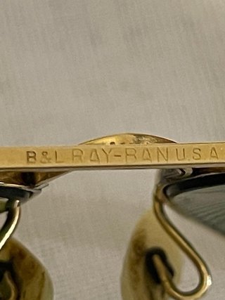 Gafas Ray-Ban Aviator Doradas Lentes Verdes