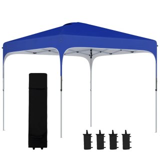 Cenador Jardín 2.5x2.5m Azul Ajustable