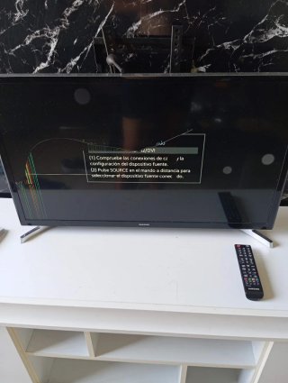 Samsung Smart TV Negro PANTALLA ROTA!!!