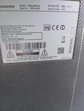 Samsung Smart TV Negro PANTALLA ROTA!!!