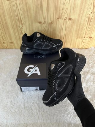 Dior B30 Zapatillas Negras y Plateadas