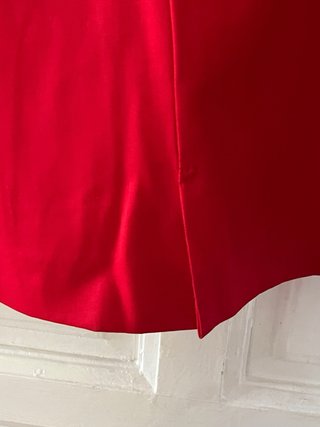 Falda Valentino Garavani Roja Costura
