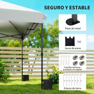 Carpa Plegable 6x3m Pop-up Ajustable