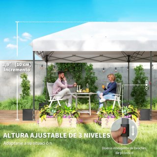 Carpa Plegable 6x3m Pop-up Ajustable