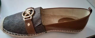 Alpargatas Michael Kors Marrón y Dorado