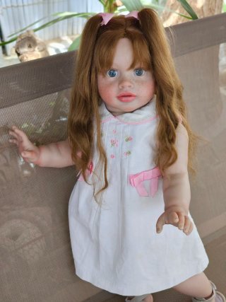 Muñeca Reborn Ojos Verdes 65cm