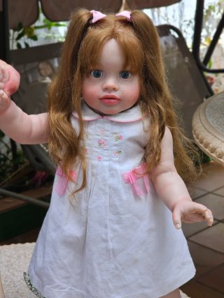 Muñeca Reborn Ojos Verdes 65cm