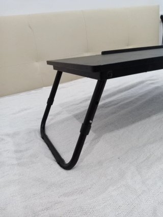 Mesa Plegable para Cama Negra