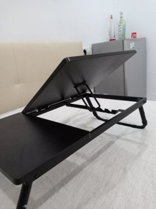 Mesa Plegable para Cama Negra