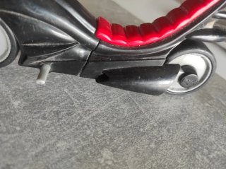 Motocicleta Batman Clásica Negra y Roja