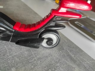 Motocicleta Batman Clásica Negra y Roja