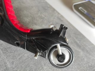 Motocicleta Batman Clásica Negra y Roja