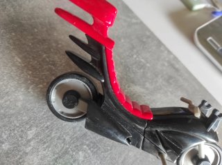 Motocicleta Batman Clásica Negra y Roja