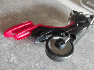 Motocicleta Batman Clásica Negra y Roja