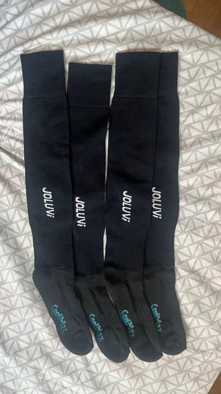 Medias de fútbol JOLUVI CoolMax Negras