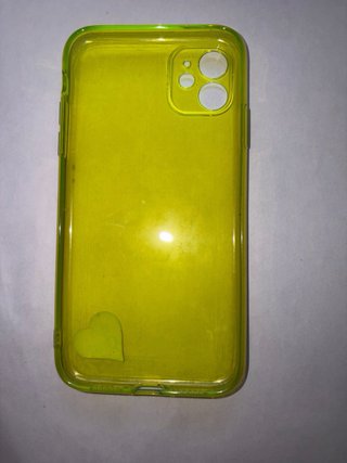 Funda iPhone 11 Transparente Neón