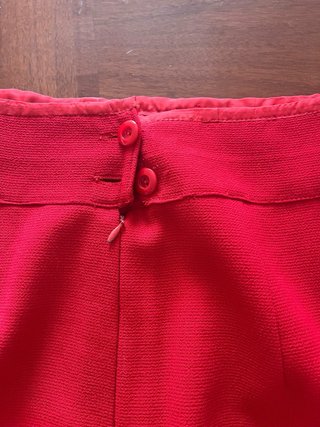 Traje Valentino Garavani Rojo Chaqueta y Falda