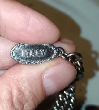 Collana vintage Anna Biblo perla e cristalli rossi