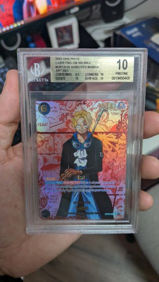 Carta One Piece Sabo Red Manga Beckett 10 Pristine