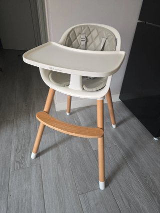 Trona Kinderkraft bebé madera gris