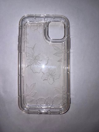 Funda iPhone 11 Flores Blancas Transparente