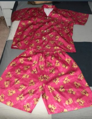 Pijama Verano Estampado Ositos Rojo