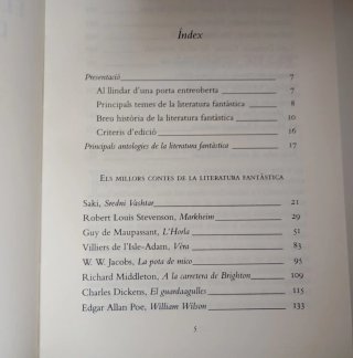 Els Millors Contes de la Literatura Fantàstica.