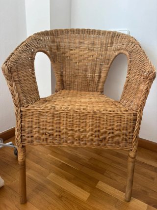Silla de mimbre Ikea